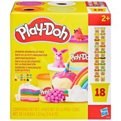 Play Doh Pack Of 18x Imagine Anything Play Dough Containers