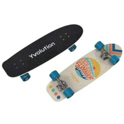 Yvolution Cruiser 30" Professional Skate Board LED White