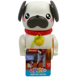 FisherPrice Pets Walk The Pup Pug Walking Dog Toy