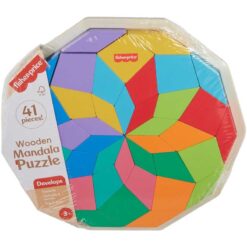 FisherPrice Wooden 41 pcs Mandala Puzzle Wood Toy