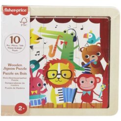 FisherPrice Wooden 10 pcs Jigsaw Puzzle Wood Toy Animals