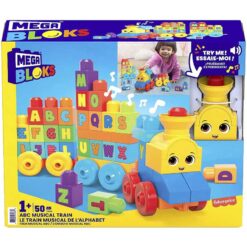 Mega Bloks ABC Musical Train With 50 Mega Blocks