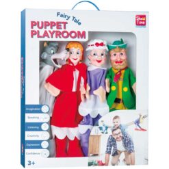 Show Time Pack of 4 XL Hand Puppets Little Red Riding Hood