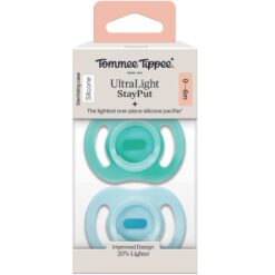 Tommee Tippee 0-6m UltraLight StayPut Silicone Soother Blue