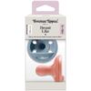 Tommee Tippee 6-18m Breast Like Orthodontic Silicone Soother Blue Pink