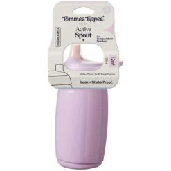 Tommee Tippee 12m+ 266ml Active Spout Water Bottle Purple