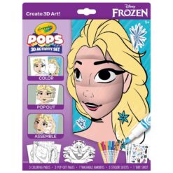 Crayola Pops 3D Activity Set Coloring & Stickers Book Disney Frozen