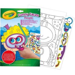 Crayola Funny Faces Colouring And Sticker Book People