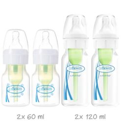 Dr Brown's Newborn Narrow Bundle Set: 2x 60ml + 2x 120ml Bottles