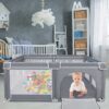 Original Classic Baby Play Parc Large 120 x 120cm Grey - Image 2