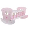 Large Wood Baby Cradle Rocking Crib Bed For Doll - Image 2