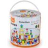 Viga Wooden Blocks Set 100pcs Bucket