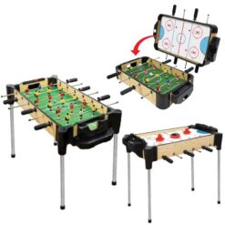 Ambassador 2 in 1 Soccer Babyfoot Football & Air Hockey Table