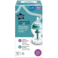Tommee Tippee 0m+ 260ml Anti Colic Self Sterilising Feeding Bottle