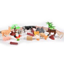 Alternative view of Big Farm Cute Animal Bucket With 30pcs Play Figurines Set