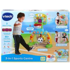 Vtech 3 in 1 Sports Center Junior Basketball & Football Goal