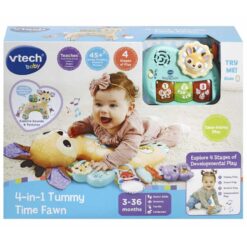 Vtech 4 in 1 Tummy Time Fawn Baby Pillow Cushion