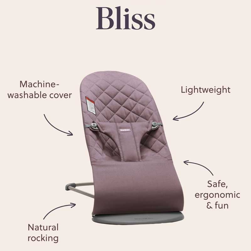 BabyBjorn Baby Bouncer Bliss 3D Jersey Light Beige - Image 4