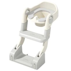 2 in 1 Potty & Folding Baby Toilet Seat Reducer With Ladder Grey