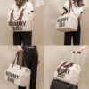 Trendy Deluxe Mommy Bag Maternity Diaper Bag Pink - Image 6
