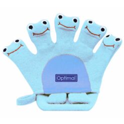 Optimal 0m+ Cute Puppets Hand Glove Baby Bath Sponge Blue