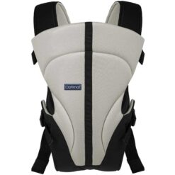 Optimal 3m+ to 12Kg Ergonomic Baby Carrier Grey & Black