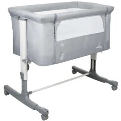 Asalvo Minicuna Calm Next 2 Me Baby Cot Bed Grey