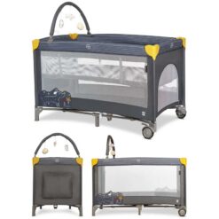 Alternative view of Asalvo Travel Cot Complet Duo Playpen Cot Bed Little Dog