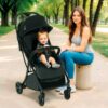 Asalvo Hito Baby Travel Stroller Black - Image 4
