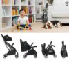 Asalvo Hito Baby Travel Stroller Black - Image 6
