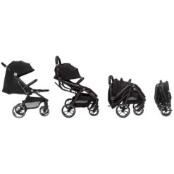Alternative view of Asalvo Kibu Baby Stroller, Car Seat & Base Black