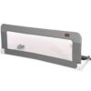 Trendy 120cm Universal Baby Bedrail Bedguard Quilted Light Grey