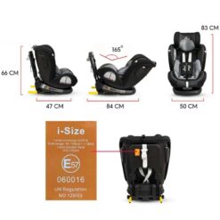 Alternative view of Trendy 360 Rotating Isofix Baby Car Seat Black