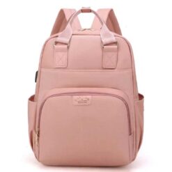 Fashion Mummy Bag Maternity Diaper Bag Backpack Pink