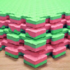 Alternative view of 105 x 105cm Playmat Green & Pink
