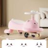 Deluxe Plasmacar Cuties Ride On Car White & Pink - Image 2