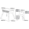 Trendy Double Deck Learning Wood Table And Chair Beige - Image 7