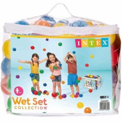 Intex Pack Of 100x 8cm Multi Colored Fun Play Balls