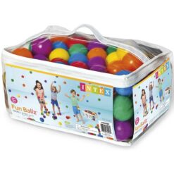 Intex Pack Of 100x 6.5cm Multi Colored Fun Play Balls