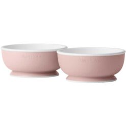 BabyBjorn 4m+ Pack of 2x Baby Bowls Powder Pink