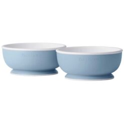 BabyBjorn 4m+ Pack of 2x Baby Bowls Powder Blue