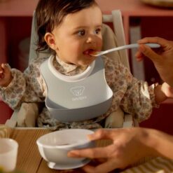 Alternative view of BabyBjorn 4m+ Pack of 2x Baby Bowls Powder Grey