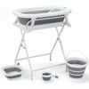 6 in 1 Foldable Baby Bathtub & Stand With Accessories