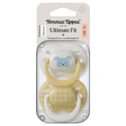 Tommee Tippee 0-6m Ultimate Fit Silicone Soother Yellow