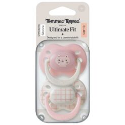 Tommee Tippee 0-6m Ultimate Fit Silicone Soother Pink