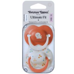 Tommee Tippee 6-18m Ultimate Fit Silicone Soother Red