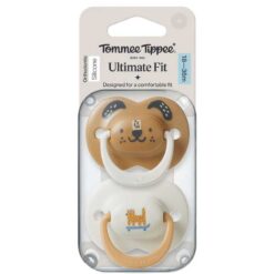 Tommee Tippee 18-36m Ultimate Fit Silicone Soother Beige