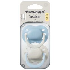 Tommee Tippee 0-2m Newborn Silicone Soother Blue