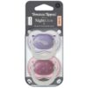 Tommee Tippee 0-6m NightGlow Silicone Soother Purple