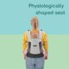 Bebe Confort 0m+ PhysioNest Baby Carrier Gray Mist - Image 2